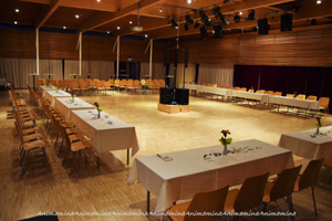 330 m² parquet floor in the ballroom ballroom